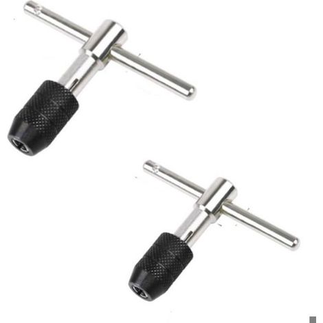 Clé à tarauder en T à 2 pièces M3-M8 (1/3)