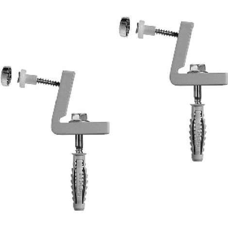2 PZ ELEM. DI FISSAGGIO FISCHER IN NYLON PER WC E BIDET LAT. WB5