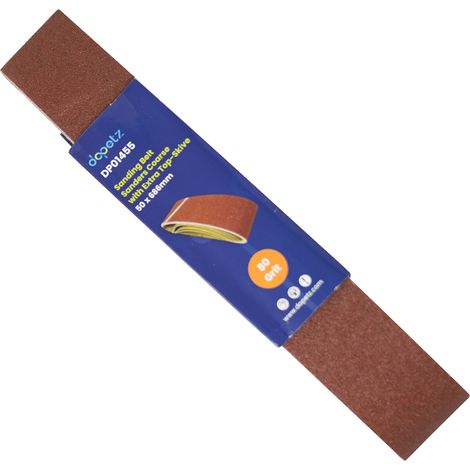 Dapetz ® Sanding Belts 50 x 686mm Aluminium Oxide Abrasive Fabric 80 Grits for Power Belt Sander Grinding Polishing Sharpening Derusting Paint Varnish 5PCS