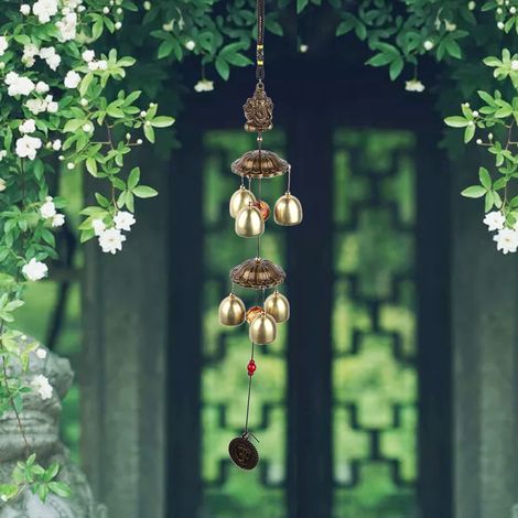 Carillon éolien en métal en forme d'animal, décoration pour la maison et le jardin (03) (1/5)