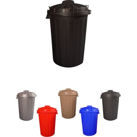 Cubo Basura Diseño  Moderno de plástico con Tapadera  Cubo resistente almacenaje y reciclar