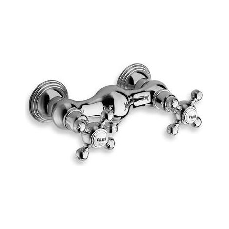 Mélangeur chromé pour douche fixation murale RETRO PARIGI - CRISTINA ONDYNA PG12251 (1/2)