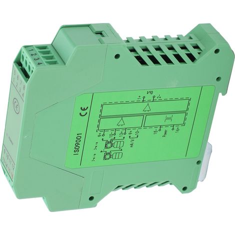 Isolateur de signal CC, transmetteur de distribution courant-tension, montage sur rail, 1 entrée, 1 sortie, conditionneur (1/5)