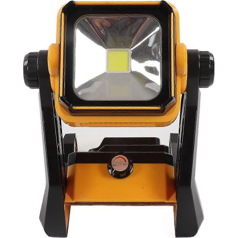 Lampe de bureau LED à intensité réglable, projecteur de travail sur pied avec batterie lithium 18V, éclairage portable pour atelier et bricolage, luminaire de table ajustable. (1/5)