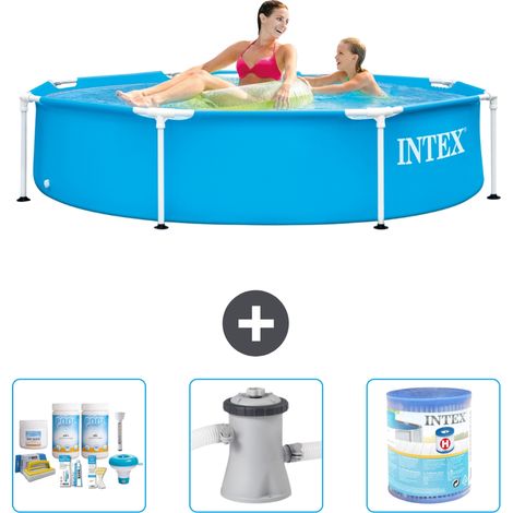 Intex Piscine Tubulaire Ronde - 244x51 cm - 4-pièces S31408 (1/4)