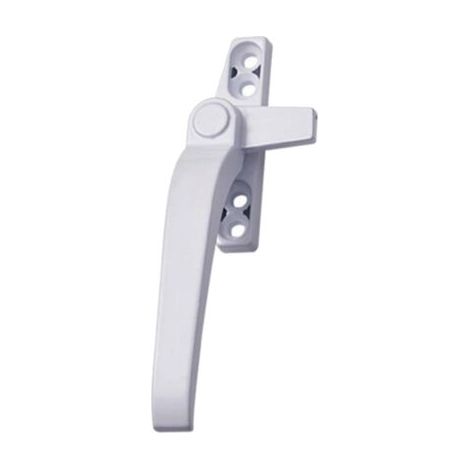 QORVA-Poignée de fenêtre de remplacement en aluminium, levier gauche blanc avec serrure, compatible avec les fenêtres à double vitrage