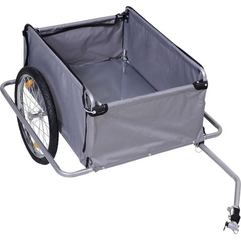 Remorque vélo pliable cargo 40 kg 140 x 88 x 60 cm