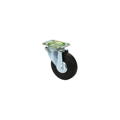 Roulette pivotante - Charge : 135 kg - Diamètre : 160 mm - Hauteur totale : 200 mm - TENTE (1/2)