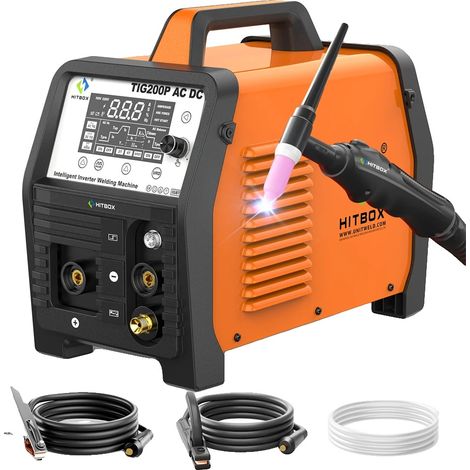 Máquina de soldar, control inteligente por inversor, compatibilidad multipropósito, TIG200P AC DC, 220V (1/5)