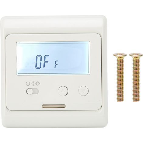 Thermostat numérique, panneau de contrôle de la température du chauffage de l'eau au sol, pour usage domestique, AC180V-230V (1/5)