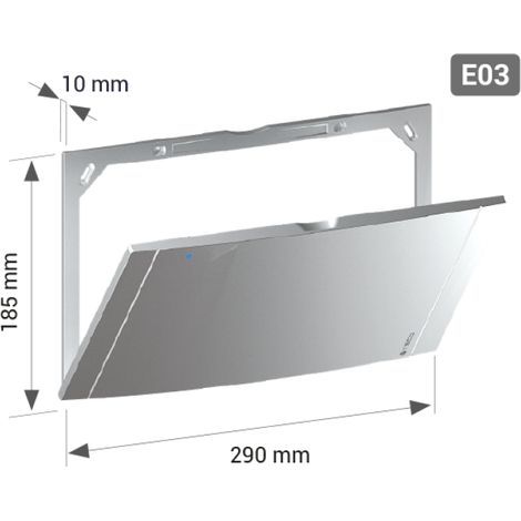 Placca di copertura per collettore 5+6 uscite k4 e03 290x185cm teco kple0301600