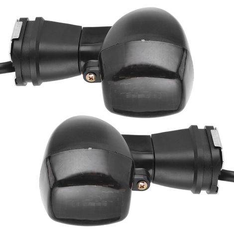 Clignotants Moto 2 Pièces Jaune Verre Noir Compatible Kawasaki ZX600 Ninja ZX-6R Feux Indicateurs (1/5)