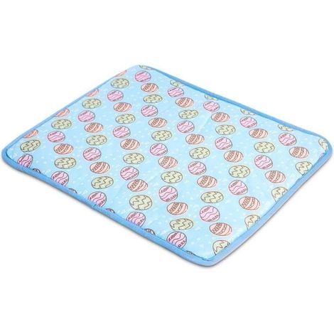 (Bleu)Tapis de refroidissement - Polymères - Bleu - 70x50cm - Pour chiens et chats - Intérieur/extérieur