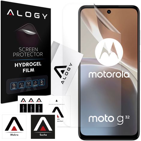Pellicola in idrogel per la protezione dello schermo del telefono Motorola Moto G32, pellicola protettiva in idrogel Alogy (1/4)