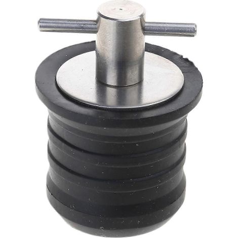 Bootsablaufstopfen, 1 Zoll oder 1-1/4 Zoll, T-förmiger Gummigriff, Ablaufschraube, kompatibel mit 23 mm und 30 mm Löchern. (1/5)