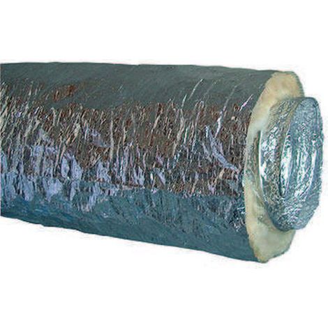 10m Gaine Souple Alu Isolée 25 mm A1/M0 D125 - GSAI⌀125/25L10 ECONONAME - GSAI⌀125/25L10