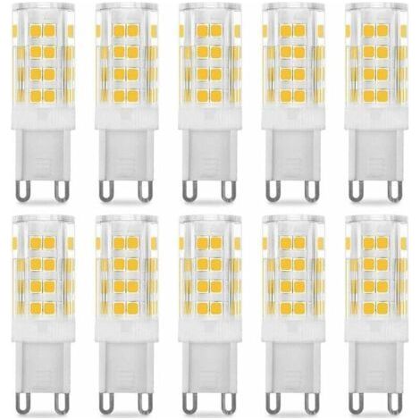 G9 5W LED-Lampe, entspricht 40W, warmweiß (3000K), 220–240V, 360° Abstrahlwinkel, 10er-Packung (1/4)