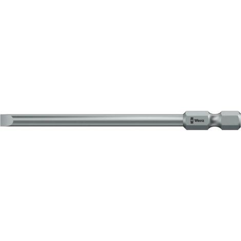 Embout Pour Vis Tête Fendue - Acier Extra-rigide - 6,5 mm - Pour Porte-embouts 1/4 Pouces - 1 Pièce