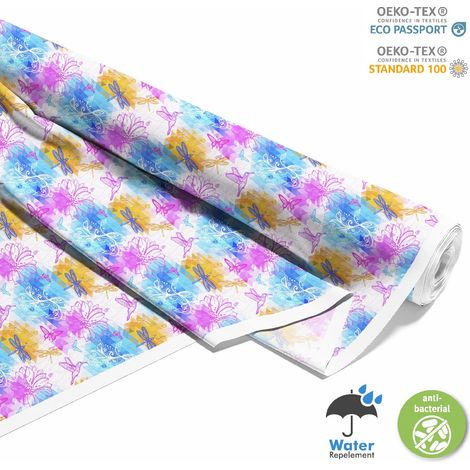 TESSUTI DECORATIVI PER ESTERNI OXFORD - Motivo farfalle colorate, uccelli I DX081 (1/5)