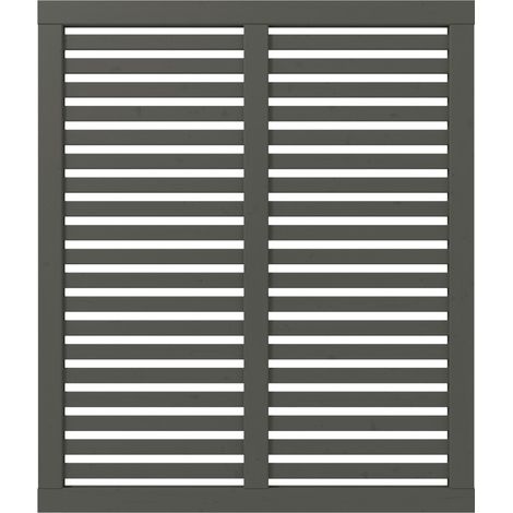 Plus Zaun Harmoni 120 x 140 cm umbragrau fungizidbehandelt