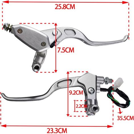 Motorrad-Modifikationsteile: Bremspumpe aus südostasiatischer Aluminiumlegierung, silberne, rautenförmige obere Pumpe, feine Verarbeitung und verschleißfest. (1/4)