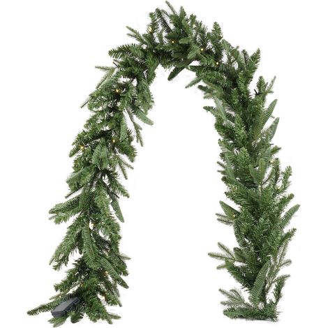 Ghirlanda di Natale Artificiale 1,9m 200 Aghi Vanzetti Verde