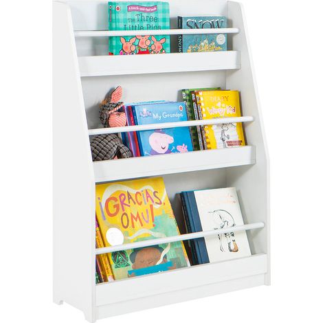 Librería para Niños de Altura de 3 Niveles Estantería Infantil Multifuncional 58 x 18 x 81cm KMB45-W SoBuy ES