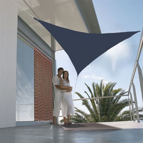 Jardiline Telo ombreggiante triangolare grigio-blu 3x3 m