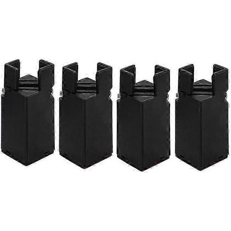 Rehausseurs de meubles avec clips à vis réglables, rehausseurs de table, rehausseurs de chaise, rehausseurs de lit, 10 cm, compatibles avec les pieds carrés/ (1/5)