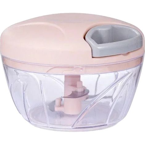Cortador de verduras, cuchilla de acero inoxidable, diseño ecológico, 500 ml - Rosa (1/2)