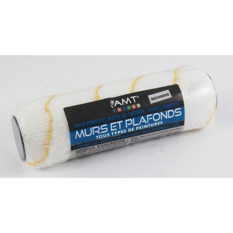 Recharge Rouleaux Brosse - Murs Et Plafonds - 40Mm - Peintures Mates Et Satinées - Toutes Surfaces - Amt (1/2)