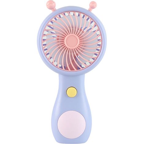 Vent portable rechargeable USB Ortviai - Mini ventilateur design escargot en ABS, silencieux et compact, violet (1/5)
