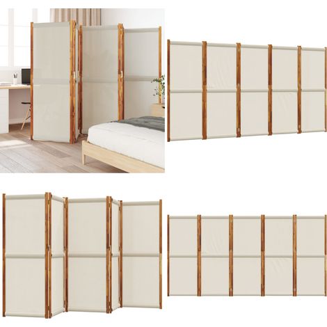 Cloison de séparation 5 panneaux gris clair 350x180 cm - Cloison De Séparation - Écran De Confidentialité - Cloison Amovible - Pare-vue - Diviser La Pièce - Home & Living (1/5)