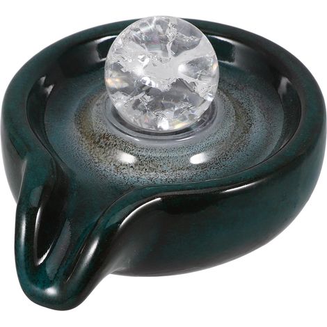 Bec Verseur pour Fontaine Céramique Décorative Décoration Fontaine Paysagère Couleur Vert Paon Cascade Extérieure Jardin Salon Circulation D’Eau Effet Cascade Jardin