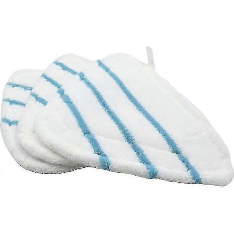 Housses de balai vapeur en microfibre AURA, accessoires universels, lavables, triangulaires, pour nettoyeur vapeur à jet chaud, blanc (1/4)