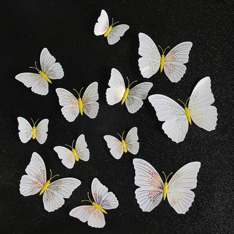 D coration Murale Papillons En PVC Monocouche 12 Pi ces Stickers D coration Murale Papillons En PVC Monocouche 12 Pi ces Stickers
