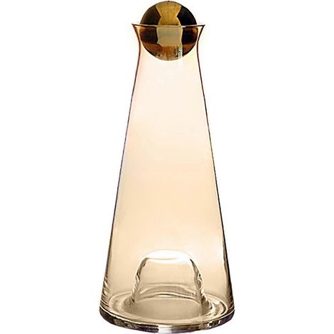 Pichet à eau froide pratique de grande capacité (en ml), en verre transparent multicolore, style rétro, pour la chambre et la famille - Sy (1/5)