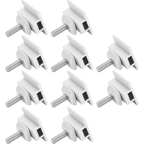 10 pinces de fixation étanches pour panneaux solaires, supports en aluminium, accessoires de montage (1/5)
