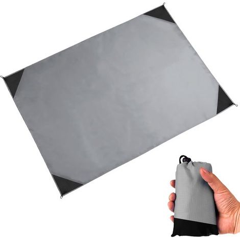 Tappetino da spiaggia/coperta da campeggio pieghevole XXL extra large, resistente alla sabbia, 200x210 cm. (1/5)