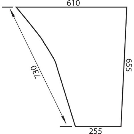 Vitre de porte UNIVERSEL D6907A