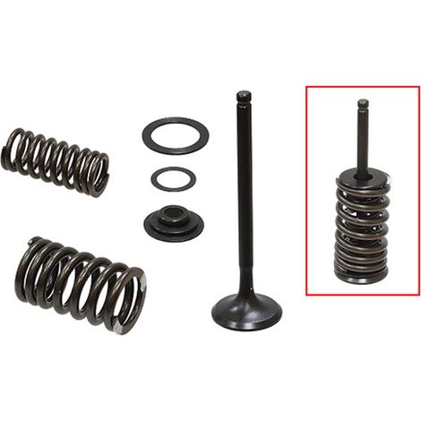 VÁLVULAS DE ESCAPE PSYCHIC (JUEGO DE VÁLVULAS CON RESORTES Y ARANDELAS) HONDA CRF 450 R '13-'16 ACERO (MX-09546E) (30,95X4,89X80,5MM)