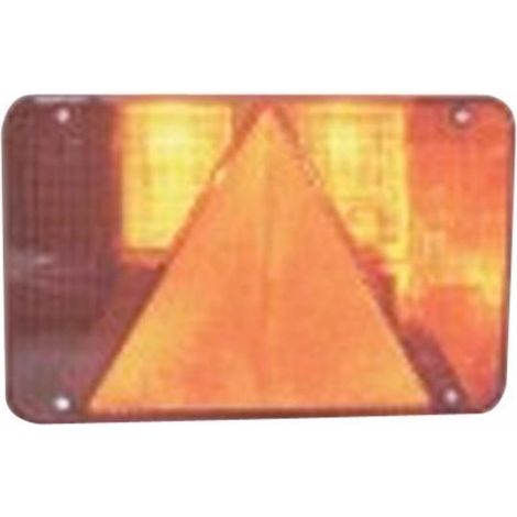 Feu arrière gauche 5 fonctions + catadioptre 220x140 mm