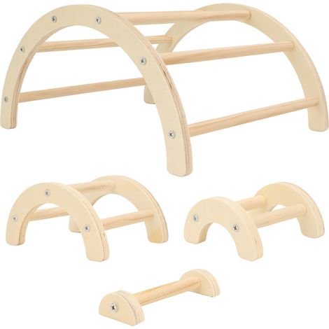 Support de barre de poulet en bois en forme d'arc de Structure Stable de meulage de patte de perche de poussin pour le poulailler d'animal familier de ferme (1/5)