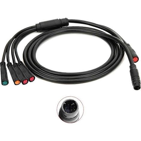 Câble principal étanche à 9 broches pour contrôleur de vélo électrique, câble de connexion au tableau de bord 2 broches + 3 broches + 5 broches (1/5)