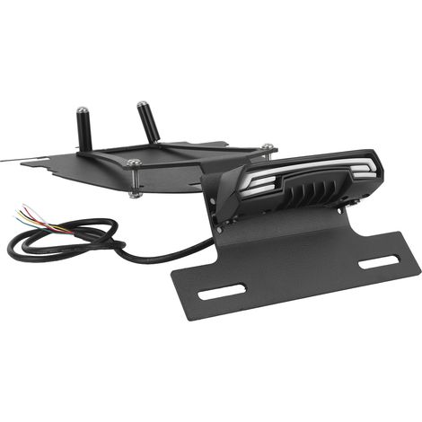 Support Yamaha XSR 700 2016-2020, plaque d'immatriculation moto avec feu arrière LED, suppression de garde-boue, kit de montage, noir, universel