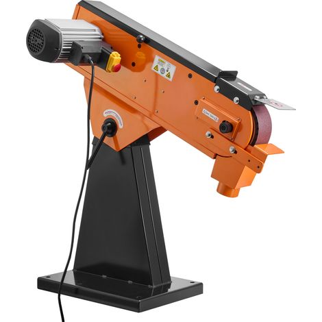 Mophorn Bandschleifer 7,62 x 200,7 cm, 2100 W, 900 U/min, robustes Design, mit 0°-45° verstellbarem Winkel und Staubabsauganschluss für Holz- und Metallbearbeitung