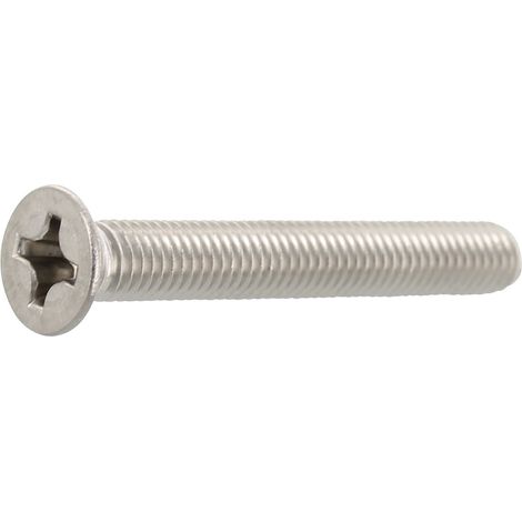 Senkschrauben M3x6 Phillips Kreuzschlitz Senkkopfschrauben DIN965A, Edelstahl A2 - 500 Stück