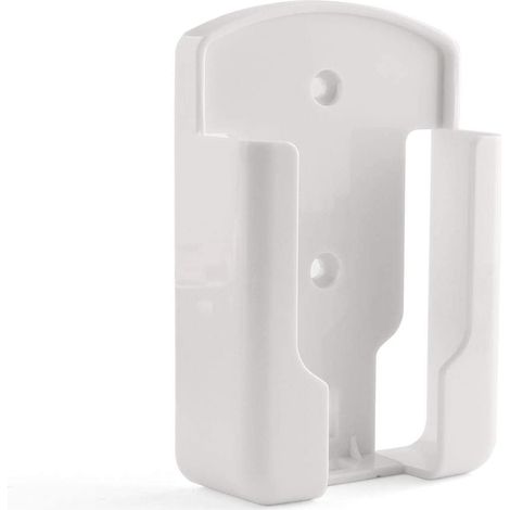 Lot de 2 supports muraux blancs pour télécommande, avec boîte de rangement autocollante pour télécommande de climatiseur.