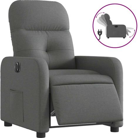 Maison Exclusive - Relaxsessel Elektrisch Dunkelgrau Stoff