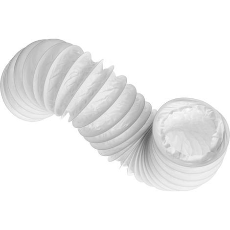 Flexible Air Duct, Diameter 100mm, Length 1m, PVC with Steel Reinforcement, for Cooker Hood and Air Conditioner (1/5)